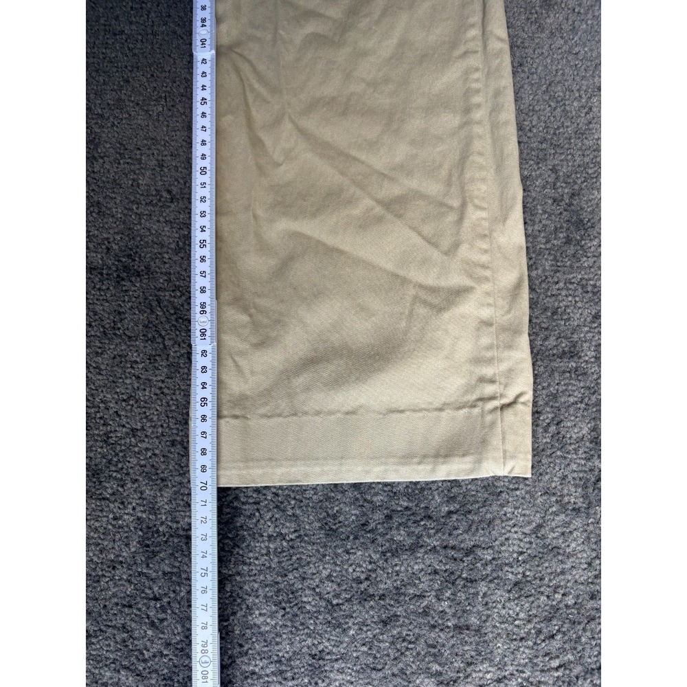Dickies Chino Pants Crafted For Women's Khaki Relaxed Fit Zip Fly Slash Pockets - Picture 2 of 10